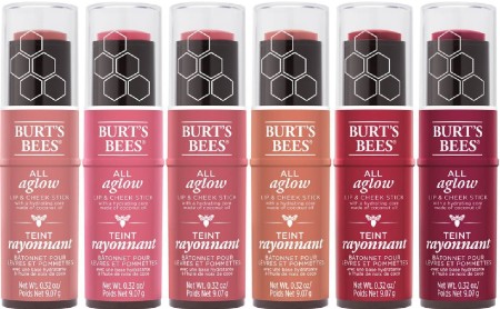 Burt's Bees 100% Natural All Aglow Lip & Cheek Stick 100%小蜜蜂纯天然护唇膏8.5克