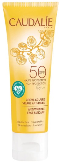 Caudalie Anti-wrinkle Face Sun Care Lotion SPF 50 欧缇丽抗皱防晒霜50毫升