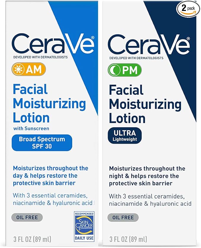 CeraVe Day AM & Night PM Face Moisturizer - 烟酰胺有什么功效和好处？