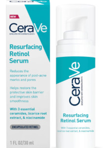 CeraVe Resurfacing Retinol Serum with Ceramides and Niacinamide for Blemish-Prone Skin 30ml