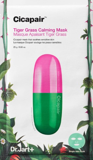 Dr.Jart+ Cicapair Tiger Grass Calming Mask 25g(Dr.Jart+ 玫瑰红+绿色镇定药丸面膜 25克)