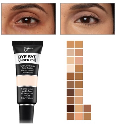 IT Cosmetics Bye Bye Under Eye Concealer 眼部遮瑕膏12毫升 (多种颜色可供选择)