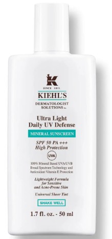 Kiehl's Ultra Light Daily UV Defense Mineral Sunscreen SPF50 科颜氏矿物防晒霜50毫升