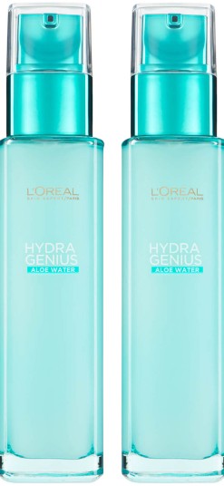 L'Oréal Paris Hydra Genius Liquid Care Moisturiser for Normal Combination Skin 70ml 2 Pack Exclusive(L'Oréal Paris 液体保湿霜 70毫升 2 包装)