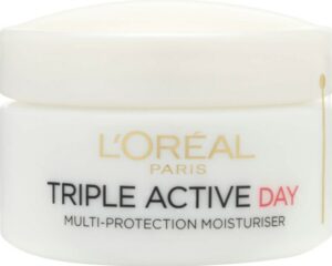 L'Oréal Paris Dermo Expertise Triple Active Day Multi-Protection Moisturiser - Dry _ Sensitive Skin (50ml) （L'Oréal Paris 欧莱雅巴黎三重活性保湿霜(50毫升)）