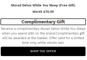 Murad 最受欢迎的护肤明星产品 – 折扣和赠品赠送促销期间