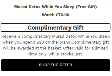Murad穆勒（慕拉）抗衰老护肤护理产品有哪些？赠品赠送