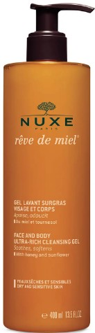 NUXE Rêve de Miel Face and Body Ultra-Rich Cleansing Gel 面部和身体凝胶清洁乳400毫升