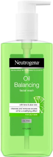 Neutrogena Oil Balancing Facial Wash with Lime and Aloe Vera for Oily Skin 露得清水油平衡洁面乳200毫升
