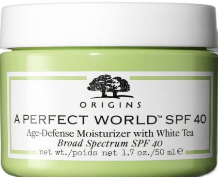 Origins A Perfect World™ SPF40 Age-Defense Moisturiser with White Tea 50ml （Origins 抗衰老保湿防晒霜）