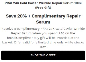 PRAI Beauty最受欢迎的护肤明星产品 – 赠品赠送提示
