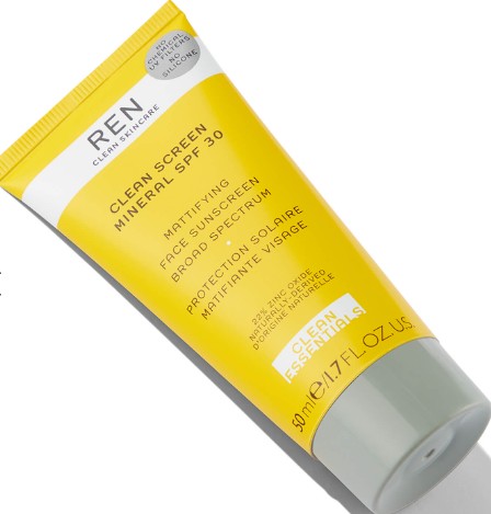 REN Clean Screen Mineral SPF30 50ml （REN 面部防晒霜SPF30 50ml）