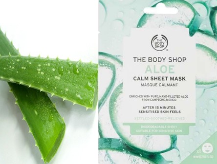 The Body Shop Aloe Calm Hydration Sheet Mask芦荟镇静保湿面膜