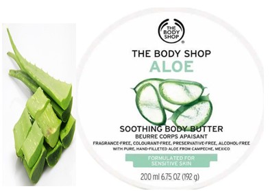 The Body Shop Aloe Soothing Body Butter芦荟身体舒缓润肤膏