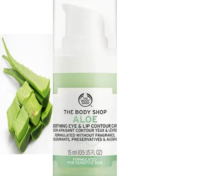 The Body Shop Aloe Soothing Eye & Lip Contour Care芦荟舒缓眼唇修护霜