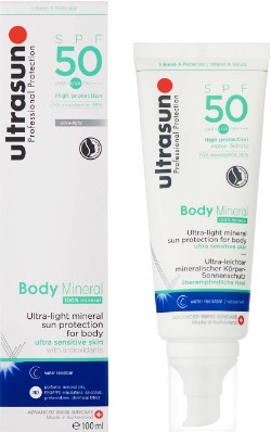 Ultrasun Mineral Body SPF50 Lotion 100ml （Ultrasun 矿物身体防晒霜 SPF50 （100毫升））