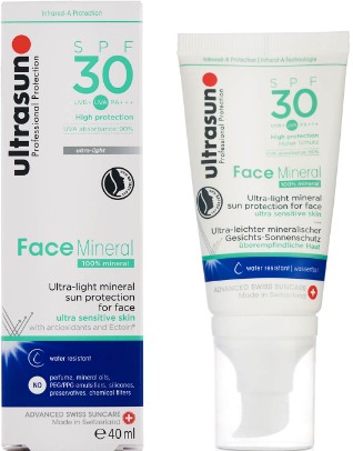 Ultrasun Mineral Face SPF30 Lotion 40ml （Ultrasun 矿物面霜 SPF30 （40毫升））