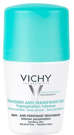 VICHY Deodorant 48Hour Intensive Anti-Perspirant Roll On 48小时强效止汗滚动除臭剂50毫升