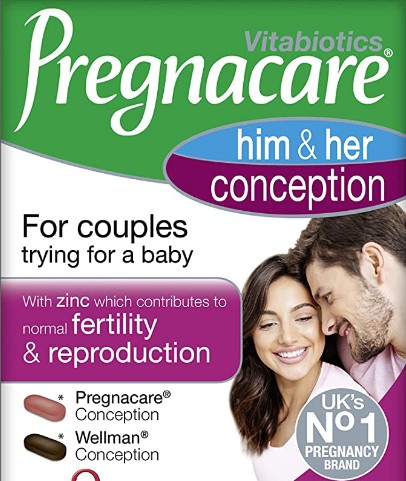 Vitabiotics Pregnacare Him and Her Conception 男女备孕营养素 60 片装