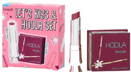 benefit Lets Kiss and Hoola Colour Lip Balm and Matte Bronzer Duo粉底和润唇膏组合套装