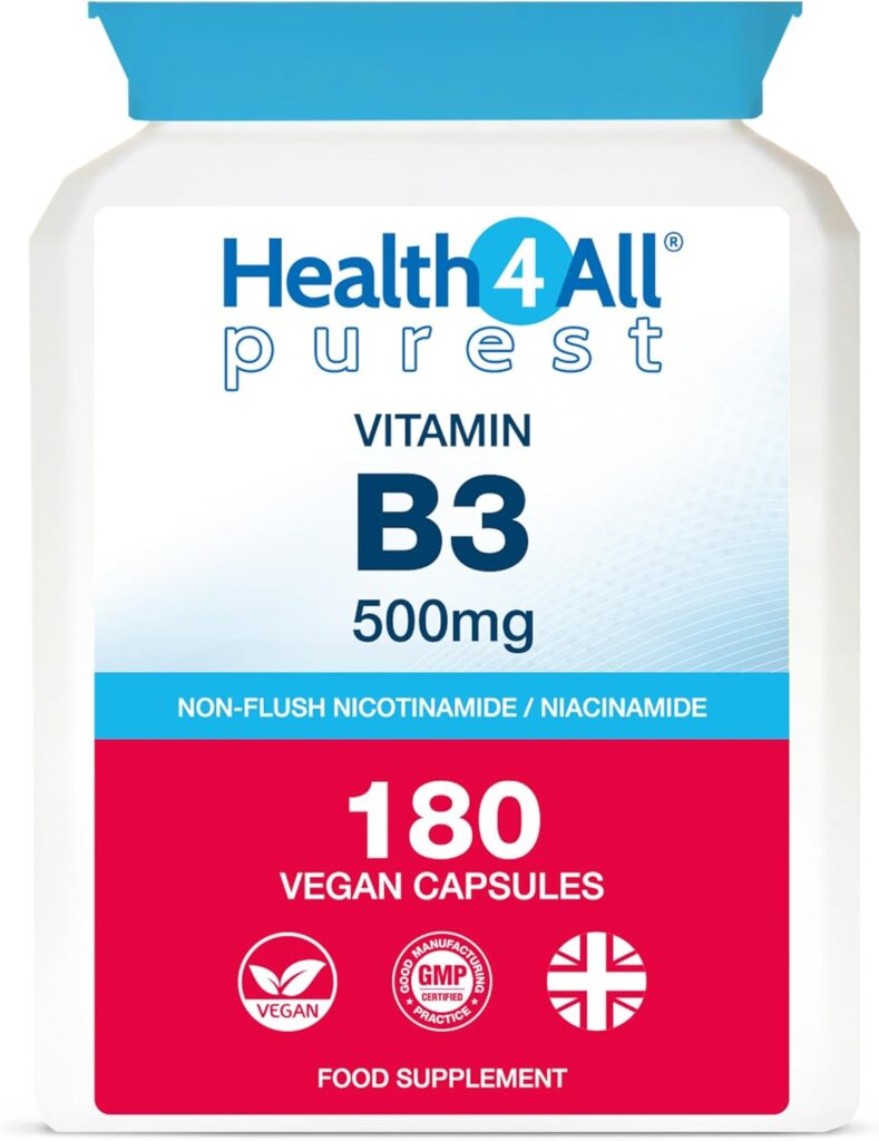 烟酰胺的口服效果、剂量和副作用 - Health4All Vitamin B3 Niacin as Nicotinamide (Niacinamide) 500mg
