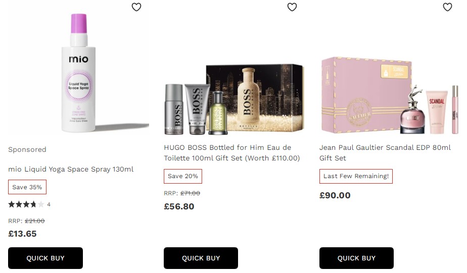 英国圣诞节折扣期间 – Fragrance Gift Sets 香水系列的圣诞礼物1