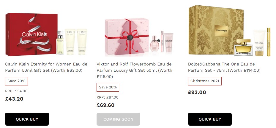 英国圣诞节折扣期间 – Fragrance Gift Sets 香水系列的圣诞礼物5