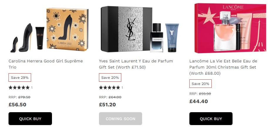 英国圣诞节折扣期间 – Fragrance Gift Sets 香水系列的圣诞礼物7