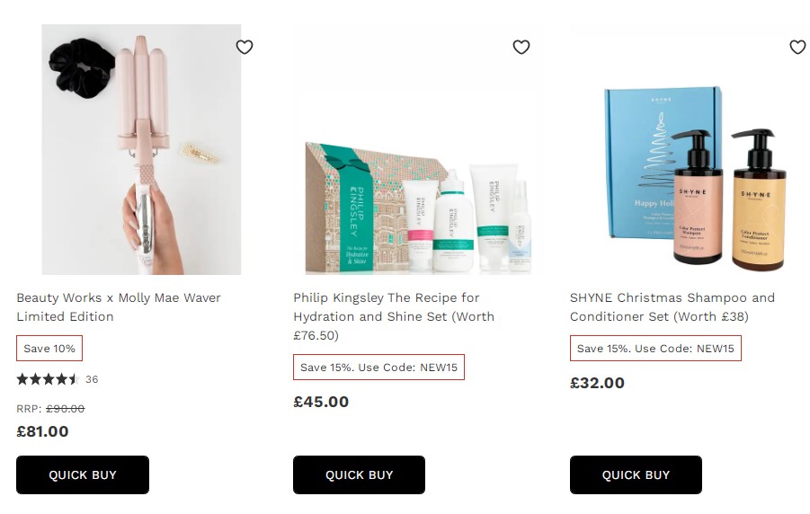 英国圣诞节折扣期间 – 护理头皮和头发的圣诞礼物1