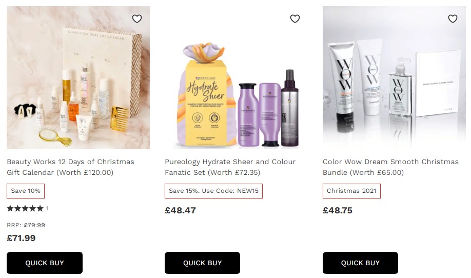 英国圣诞节折扣期间 – 护理头皮和头发的圣诞礼物2