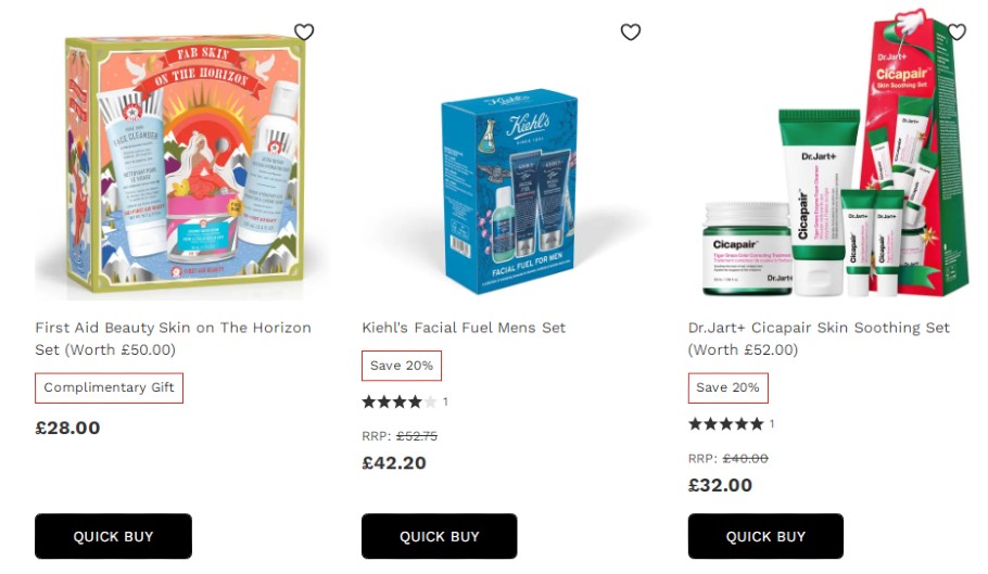 英国圣诞节折扣期间 – 护肤护理的圣诞礼物3