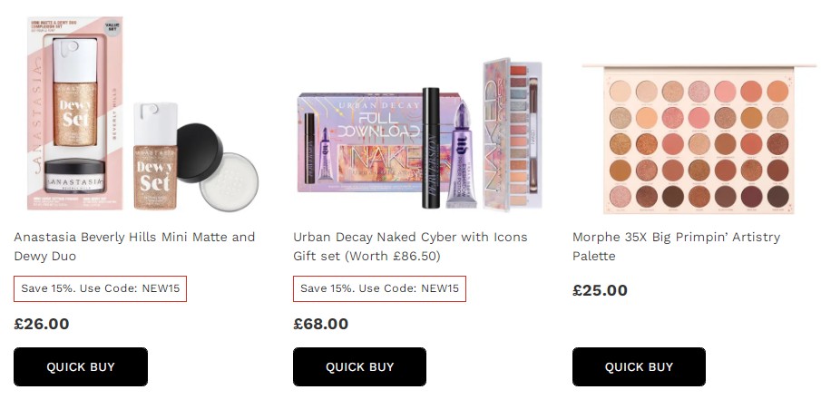 英国圣诞节折扣期间 – 美容彩妆的圣诞礼物1