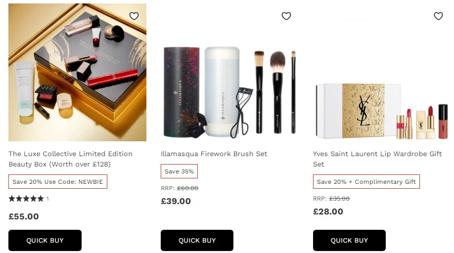 英国圣诞节折扣期间 – 美容彩妆的圣诞礼物3