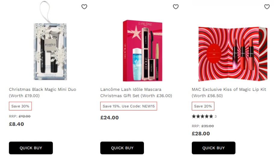 英国圣诞节折扣期间 – 美容彩妆的圣诞礼物4